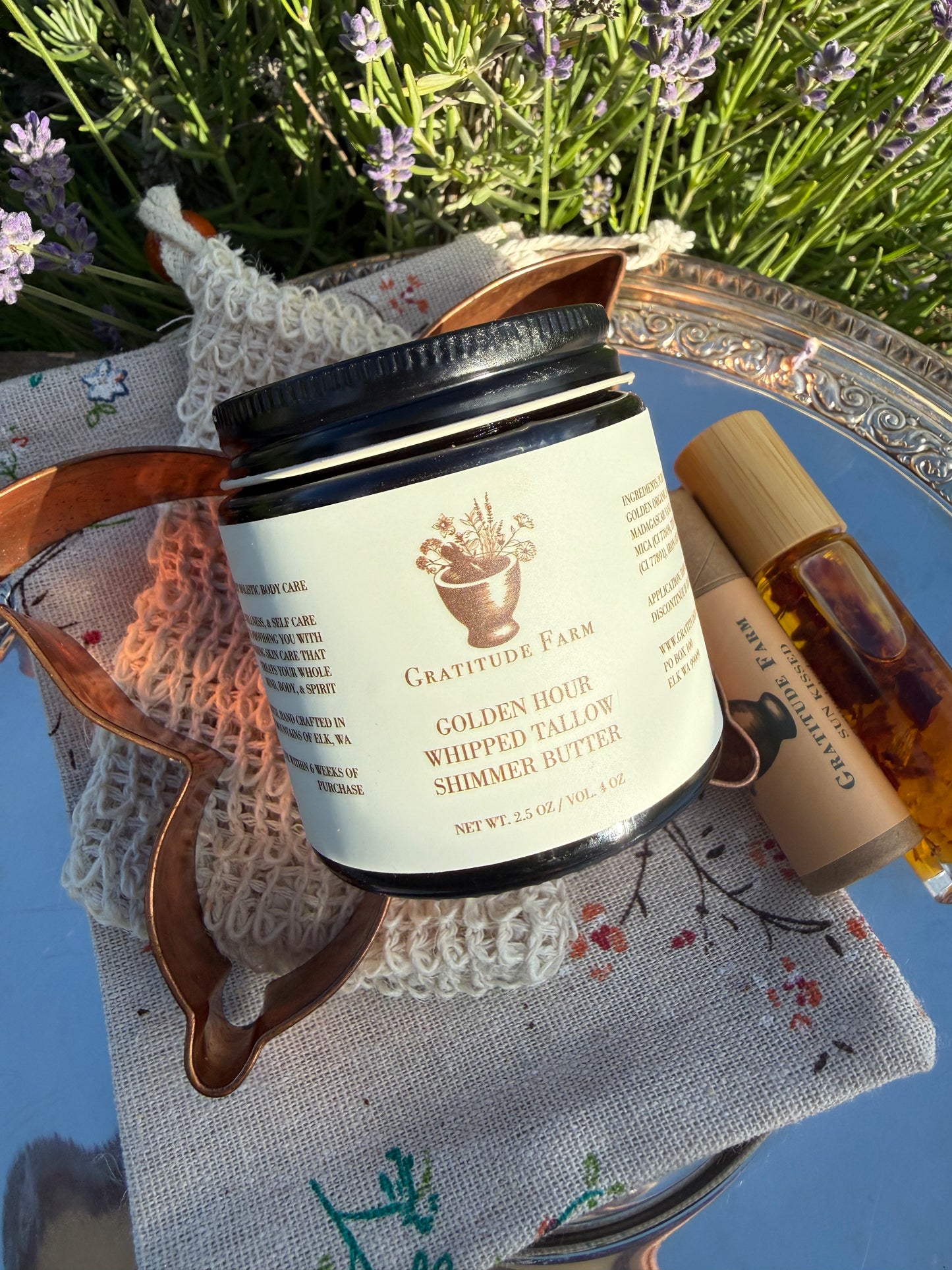 Golden Hour Whipped Tallow Shimmer Body Butter